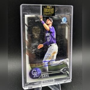 2021 Topps Archives Signature Series DAVID DAHL RC Rookie 2016 Bowman BCP175 /24